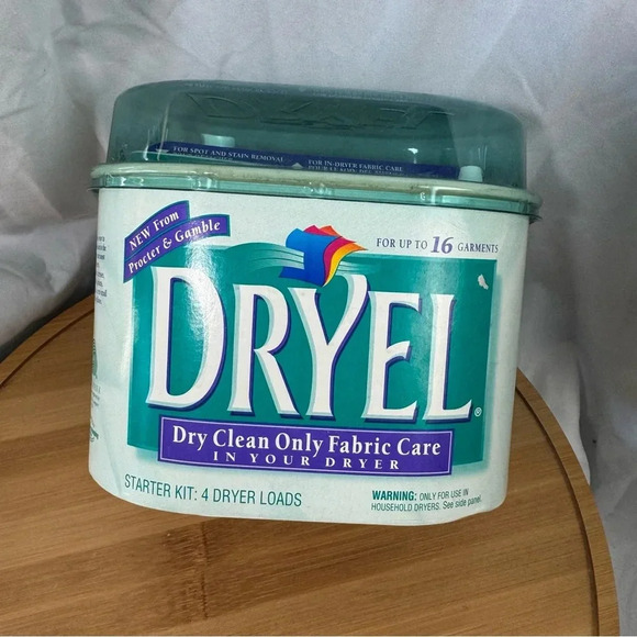 Dryel At Home Dry Cleaning Starter Kit 16 Garment 4 Dryer Load New Sealed 1997 - Picture 1 of 5